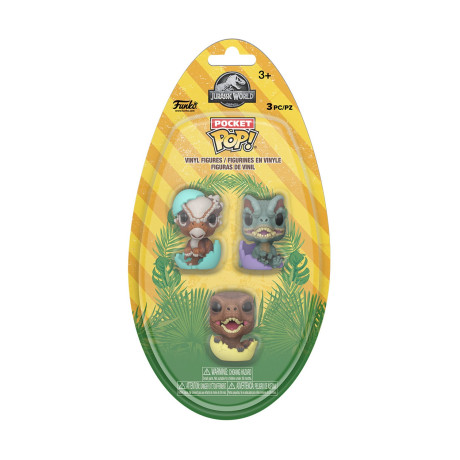 Funko Pocket Pop! 3-Pack: Jurassic World (Spring) - dinos  Vinyl Figures