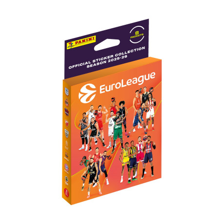 Panini Euroleague 2026: Sticker Mini Blister (8 Packs of 5 Stickers)