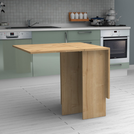 Τραπέζι Pepe Megapap Επεκτεινόμενο Χρώμα Φυσικό Οξιάς 28(56+56)x77x75εκ.