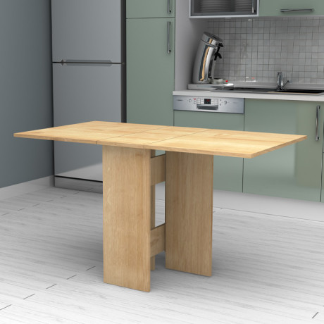 Τραπέζι Pepe Megapap Επεκτεινόμενο Χρώμα Φυσικό Οξιάς 28(56+56)x77x75εκ.