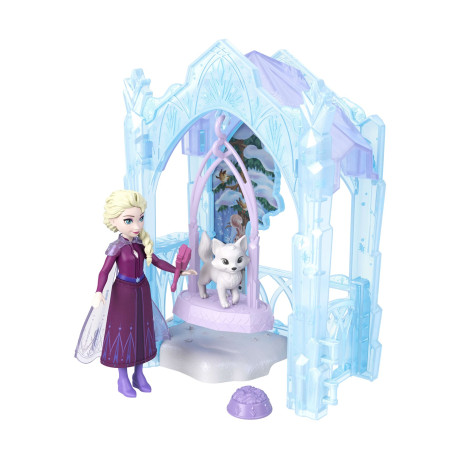 Mattel Disney Dolls: Disney Frozen Small Dolls - Frozen Mini Dolls Elsa's Frozen Hideout (Jfg29)