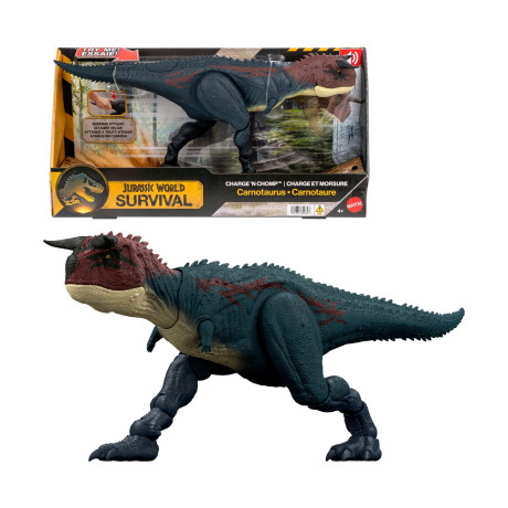 Mattel Jurassic World: Basic Series - Carnotaurus Biting and Attacking (Jkg85)