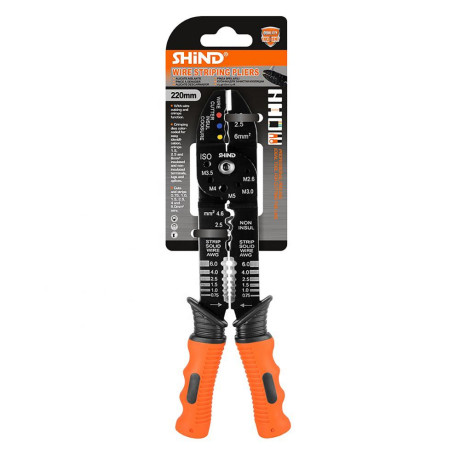 Shind Πρεσα Ακροδεκτων - Απογυμνωτης Καλωδιων 220mm (Shi-94080) (Shi94080)