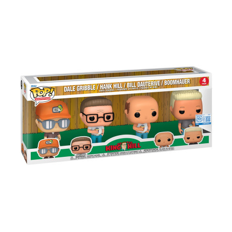 Funko Pop! 4-Pack: King of the Hill - Dale Gribble (Special Edition) Vinyl Figures