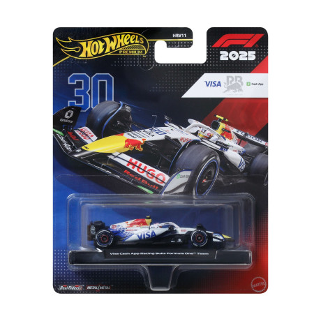 Mattel hot Wheels Premium: f1 2025 - Visa Cash app Racing Bulls Formula 1 Team Vehicle (Jkd79)