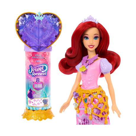 Mattel Disney Dolls: Disney Princess Fashion Dolls - Disney Princess Ariel With Jewelry box (Jhl49)