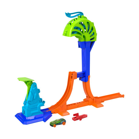 Mattel hot Wheels Speed Snap: Stunt Tracks - Power Launch Champion Playset (Jhk75)