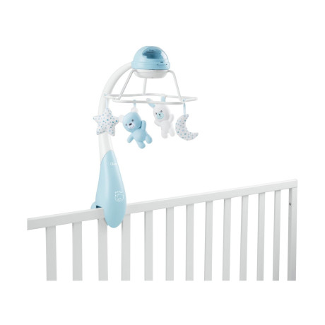 Chicco First Dreams: Βρεφικό Περιστρεφόμενο Κούνιας με Προβολέα, 3 σε 1, Rainbow Σιέλ (Y01-11041-20)