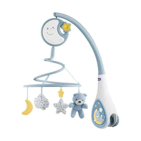 Chicco First Dreams: Βρεφικό Περιστρεφόμενο Κούνιας με Μελωδίες, 3 σε 1, Next2dreams, Σιέλ (Y01-07627-20)