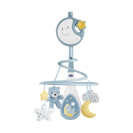 Chicco First Dreams: Βρεφικό Περιστρεφόμενο Κούνιας με Μελωδίες, 3 σε 1, Next2dreams, Σιέλ (Y01-07627-20)