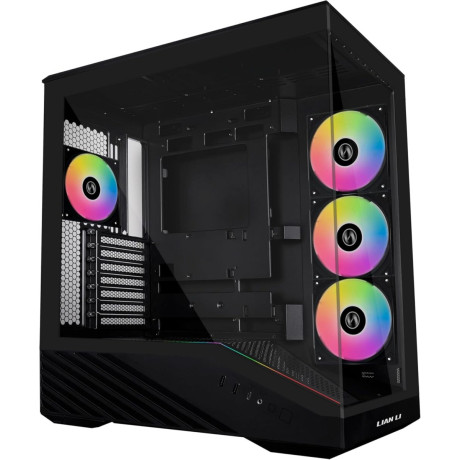 Lian li Vector V100 Black - 4 x 120mm Argb - led rgb Strip - Tempered Glass - atx Case