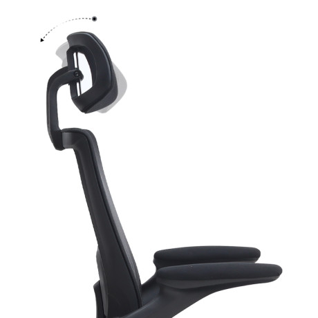 Καρέκλα Γραφείου Διευθυντική Belora Megapap με Ύφασμα Mesh Χρώμα Μαύρο 63,5x62x117/127εκ.