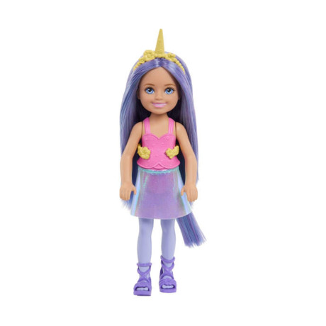 Mattel Barbie: Chelsea - Unicorn With Purple Hair Doll (Jkh58)