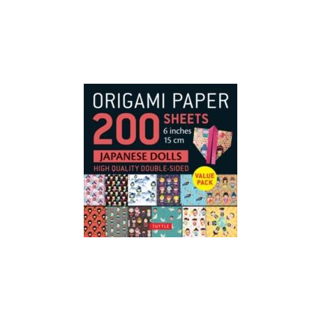 Origami Paper 200 Sheets Japanese Dolls 6" (15 cm)