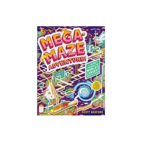 Mega-Maze Adventure! (Maze Activity Book for Kids Ages 7+)