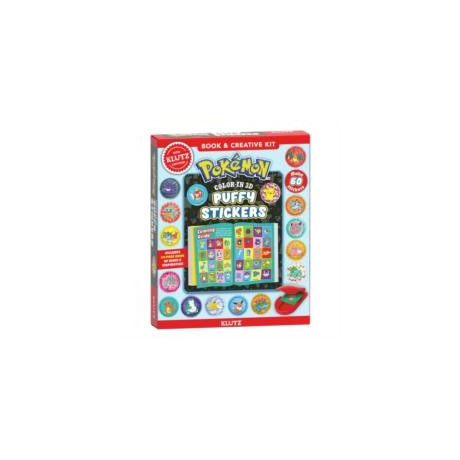 Pokemon Color-in 3d Puffy Stickers