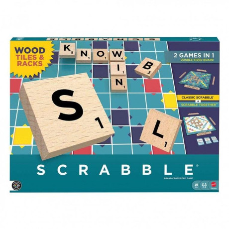 Νεο Scrabble με Ξυλινα Γραμματα