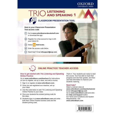 Trio Listening and Speaking: Level 1: Teacher's Online Practice Pack With Classroom Presentation Tool : Building Better Communicators...from the Beginning
