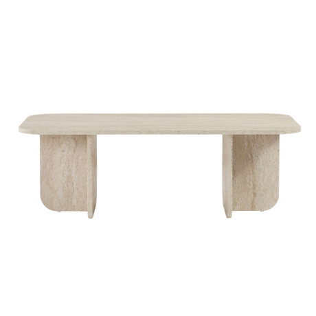 Τραπεζάκι Σαλονιού Becaj Megapap Χρώμα Travertine 120x60x41,4εκ.