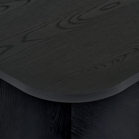 Τραπεζάκι Σαλονιού Becaj Megapap Χρώμα Black Wood 120x60x41,4εκ.