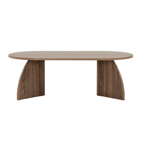 Τραπεζάκι Σαλονιού Melina Megapap Χρώμα Καρυδί 120x60x40εκ.