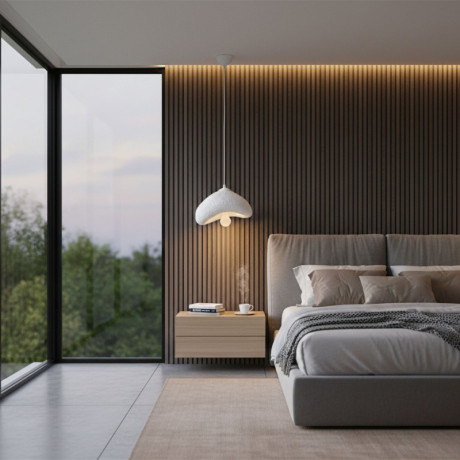 Φωτιστικό Οροφής Luna Megapap e27 Fiberglass Μονόφωτο Χρώμα Λευκό 30x21x120εκ.