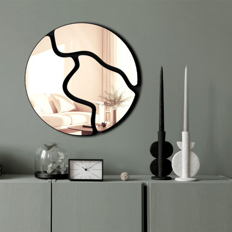 Διακοσμητικό Τοίχου Ayna Μegapap με Plexiglass Ø48x48εκ.