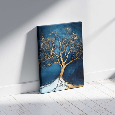 Πίνακας σε Καμβά "golden Tree" Megapap Ψηφιακής Εκτύπωσης 70x100x3εκ.