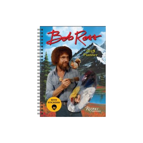 Bob Ross 12-Month 2025 Planner Calendar