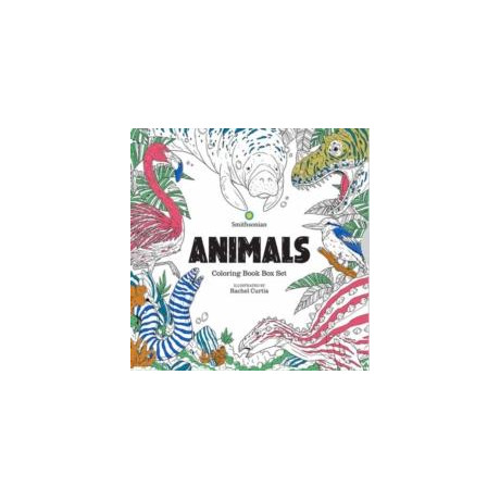 Animals: a Smithsonian Coloring Book box set