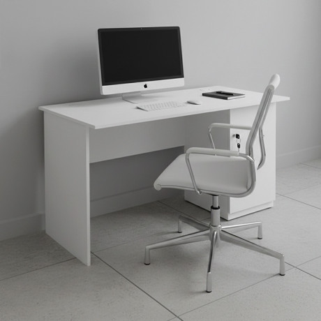 Γραφείο Εργασίας Moto Megapap Χρώμα Λευκό 140x60x75εκ.