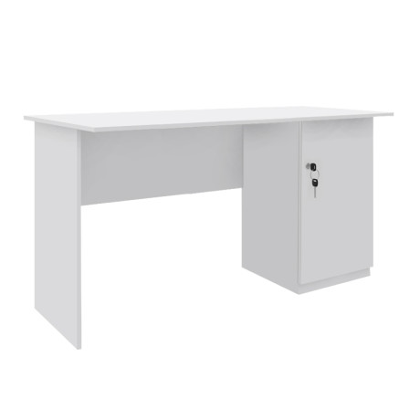 Γραφείο Εργασίας Moto Megapap Χρώμα Λευκό 140x60x75εκ.