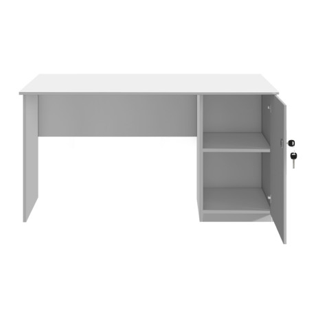 Γραφείο Εργασίας Moto Megapap Χρώμα Λευκό 150x80x75εκ.