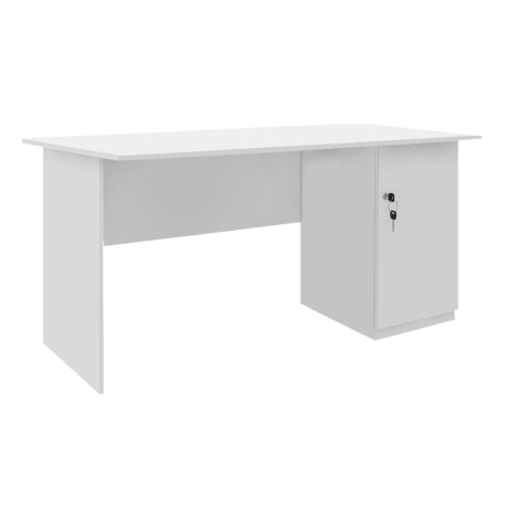 Γραφείο Εργασίας Moto Megapap Χρώμα Λευκό 150x80x75εκ.