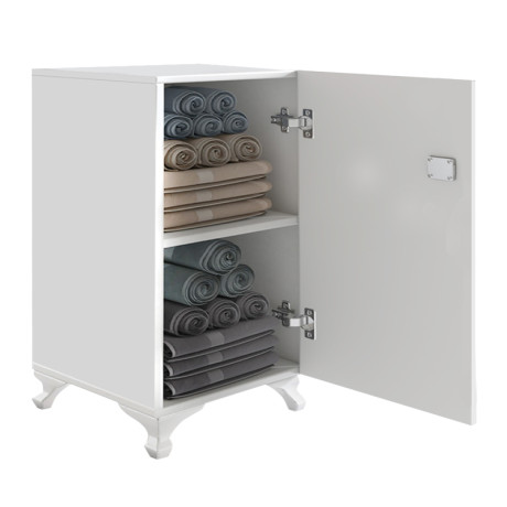 Ντουλάπι με Κλειδαριά Rene Megapap Χρώμα Λευκό 29x29x68εκ.