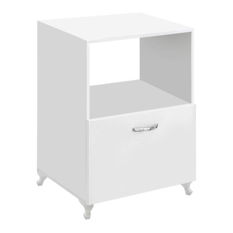 Έπιπλο Κουζίνας για Φουρνάκι Nadine Megapap Χρώμα Λευκό 60x57x85εκ.