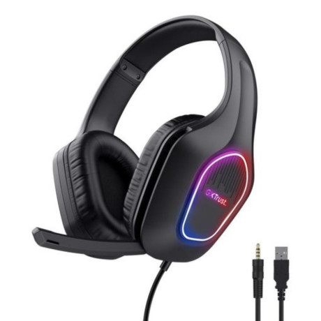 Trust Gxt416 Zirox led Headset Black (25331) (Trs25331)