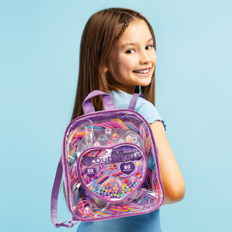 HappiHobbi Scoubidous Σακίδιο Πλάτης Με 80 Scoubidous & Αξεσουάρ Για 6+