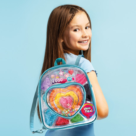 Plexi Flexi Σακίδιο Πλάτης Με 2000 Λαστιχάκια & 35 Αξεσουάρ Για 5+