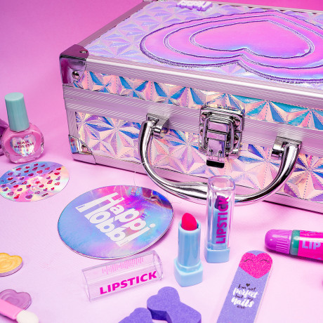 Happi Hobbi Θήκη Ομορφιάς Sparkle Love Με 30 αξεσουάρ Για 6+