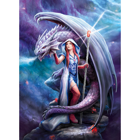Clementoni Παζλ Anne Stokes Dragon Mage 1000 τμχ