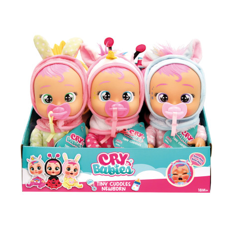 Cry Babies Tiny Cuddles Newborns Διαδραστική Κούκλα Κλαίει Με Αληθινά Δάκρυα