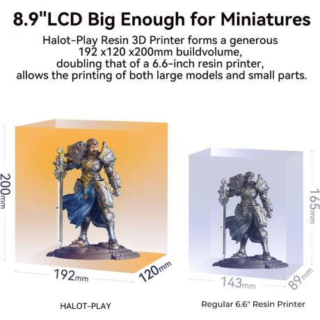 Creality Halot Play - 4k Piocreat Resin Printer Fast 60mm/h 130x82x160mm