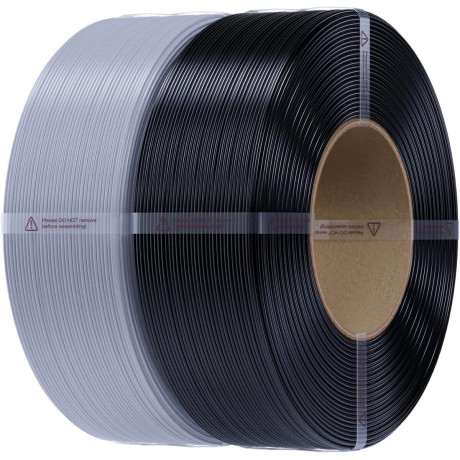 Creality cr-Petg Value Pack 2kg - no Reel - Black & Gray 3d Printer Filament Refill (Black+grey)