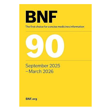 British National Formulary (Bnf) 90