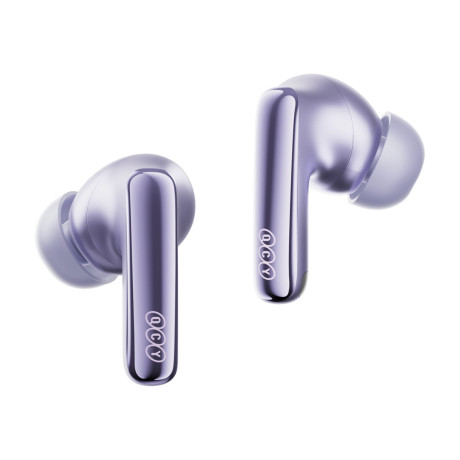 Qcy Melobuds N70i anc Purple - 56db anc tws hi-res Earbuds Ldac bt 6.0 Ipx5 Wireless Charge 50h