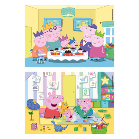 Clementoni Παιδικό Παζλ Super Color Peppa Pig 2x20 τμχ