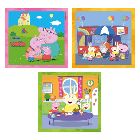 Clementoni Παιδικό Παζλ Super Color Peppa Pig 3x48 τμχ