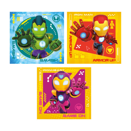 Clementoni Παιδικό Παζλ Super Color IronMan and His Awesome Friends 3x48 τμχ