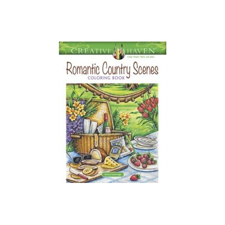 Creative Haven Romantic Country Scenes Coloring Book